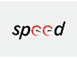 Word Visualization | Typography Series part 2 verbicon speed by Aditi Khazanchi on