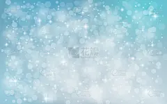 蓝色抽象雪花飘落冬日圣诞假日背景