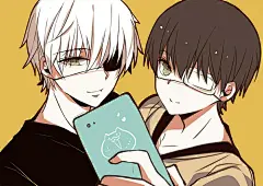 东京喰种トーキョーグール P站 pixiv 东京食尸鬼 动漫° 原创³ 同人² 插画 头像 封面 次元 壁纸 手绘 插画名：東京喰種 金木研 生賀1220 投稿者：尤石馬