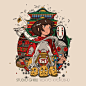 :: CATSUKA :: News - Ghibli related : Rock in Japan, Tyler Stout, et sur un mur (des images pour les vacances #8 - via le tumblr Catsuka)