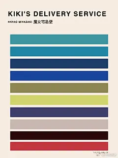 宫崎骏电影色卡。
#电影海报#最舒服的配色##滴!试色卡##电影配色# ​
