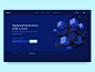 Homepage Design Animation for Blockchain Technology Website by Igor Pavlinski