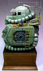 UCHG 1/35 Zaku Head + Scratch Built Bust Diorama - Gundam Kits Collection News and Reviews