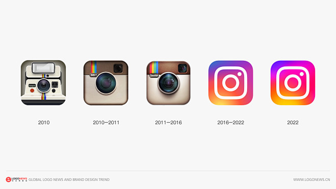 Instagram 更新图标，颜色越来越...