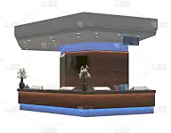 接收孤立在白色背景3d插图