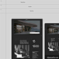 奢华典雅时尚建筑设计机构工作室网站设计模板 LINE architectural bureau - Figma Template