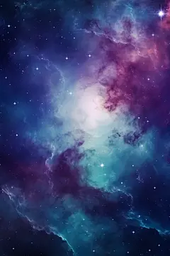 AI数字艺术宇宙星河星空底图背景图