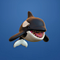 Stylized Orca, Andrew Doll : Stylized Orca