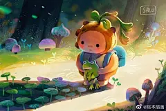 美萌插画超话美萌插画超话#插画分享#
 淋浴阳光,便有一种淡然的感觉,回望走过的心境,悠悠地追溯,细细品读那一缕光束
 by：salululuart ​​​​