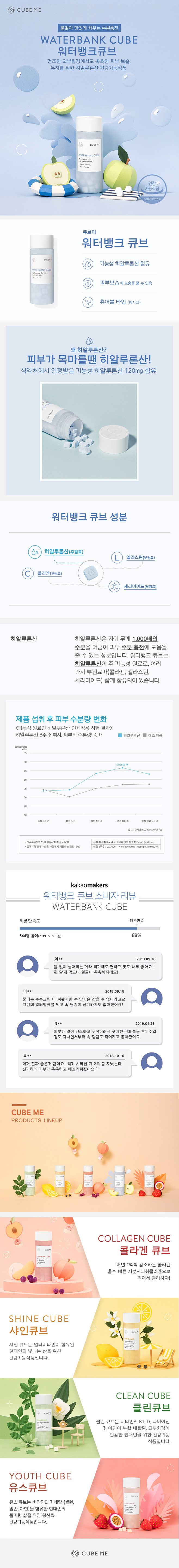 워터뱅크 큐브 7주 - 큐브미 - 아...