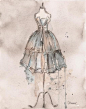 婚纱礼服设计图 #婚纱手绘稿# #婚纱设计图# @成都上锦婚纱定制