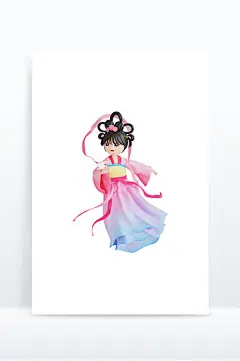 3D渲染嫦娥奔月中秋节元素图片