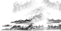 鲸打细蒜采集到水墨装饰