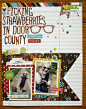 Picking Strawberries by Emily Spahn - Scrapbook.com - Layout made with Simple Stories Good Day Sunshine collection.