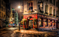 General 1600x1000 urban London street building bar night pavers architecture lights city