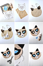 乖戾的猫—简单制作猫猫面具