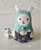 韩国手工达人作品（二十一）-兔子娃娃钥匙包