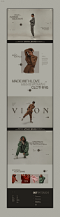 animation  clothes Ecommerce Fashion  grid interaction minimal Website