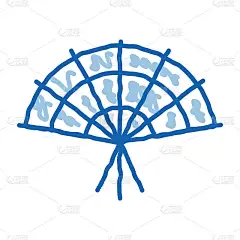韩国粉丝涂鸦图标手绘插画