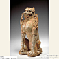 唐镇墓兽， H. 48.3 cm x W. 23.5 cm x D. 21.0 cm。#海外流失中国文物#，旧金山亚洲艺术博物馆藏。(800×800)