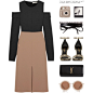 A fashion look from November 2016 featuring pocket dress, square heel sandals and yves saint laurent purses. Browse and shop related looks.
