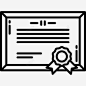 证书图标高清素材 专利 合同 教育程度 文凭 证书 免抠png 设计图片 免费下载