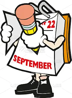 疤,日历,手,卡通,九月,商务,进出港显示牌,事件,2020,问候