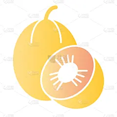 水果,瓜,彩色图片,计算机图标,平坦的,甜食,符号,蔬菜,部分