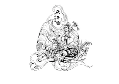 古井贡酒包装插画设计 - 小红书