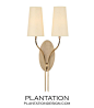 Felix Double Sconce | Antiqued Brass