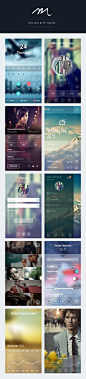 personally, I like transparency, but not the darker, rather than lighter screens iOS 7 App Screens PSD | GraphicBurger