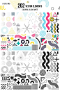 时尚几何科技点线面孟菲斯海报包装插图 AI矢量设计素材 (2)