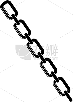 分离着色,钢铁,图标,链,部分,金属,工业,力量,矢量,设计