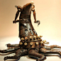 Sculptures Built from Repurposed Objects and Hammer-Formed Steel by Greg Brotherton