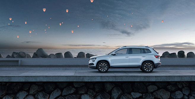 blue hour car DUSK s...
