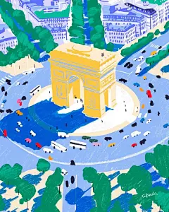 1 0 0 张 小 众 插 画 ，看 盛 夏 ！ : 1 0 0 张 小 众 插 画 ，看 盛 夏 ！,手绘,插画,温柔,插画师,画风,宫崎骏