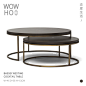 [WOWHOO]BASSEY NESTING COCKTAIL TABLE不锈钢铜色鸡尾酒桌茶几-淘宝网