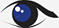 简易创意手绘眼睛图标矢量图 表情卡通眼睛 黑色线条 UI图标 设计图片 免费下载 页面网页 平面电商 创意素材