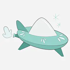 手绘宇宙飞行器矢量插画_新图网 https://www.ixintu.com 宇宙战舰 卡通 飞行器 科幻 玩具
