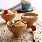 NDP 儿童木碗日式餐具 天然安全酸枣木餐具实木宝宝碗厨房家用