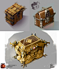 Chests design - Dungeon Hunter 4, Jocelyn Joret : Different chests design for the mobile device Gameloft Dungeon Hunter 4 in 2012