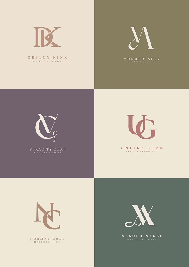 原创logo设计简约高级英文字母品牌商标...