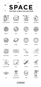 24枚太空图标，AI源文件