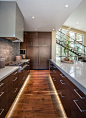 toe kick lighting in Kitchen Contemporary with recessed lighting mountain modern: 