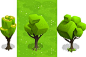 unusual cubic trees by Pavel Pro, via Behance