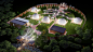 architecture exterior geodesic dome glamping Render tent Vizualization