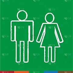 人,男人,女人,设计师,计算机图标,男孩,概念,图像,卫生间,矢量