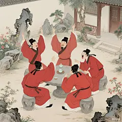 古风插画创作 (4)