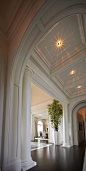 Burlington Interior Design Project: Contemporary Classicism : This grand residence is situated on the picturesque Lakeshore Road of Burlington, Ontario Canada. Representing a 'from-the-ground-up' project, the 10,000 square foot home boasts classic archite