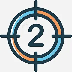 倒数计时24电影院线性颜色图标 平面电商 创意素材